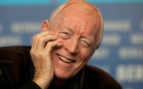 Max von Sydow attends a media conference for the movie 'Extremely Loud And Incredibly Close'_during the 62nd Berlin International Film Festival, in Berlin, Germany, February 2012.