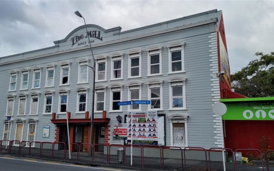 'The Mill' - a derelict former night club.