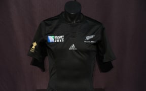All Blacks 2015 Rugby World Cup jersey.