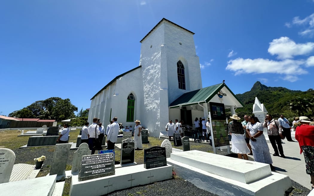 A number of Pacific leaders have attended a church service together on the eve of the 52nd Pacific Islands Forum in Sunday local time at the Avarua Cook Island's Christian Church in Rarotonga. 5 November 2023.