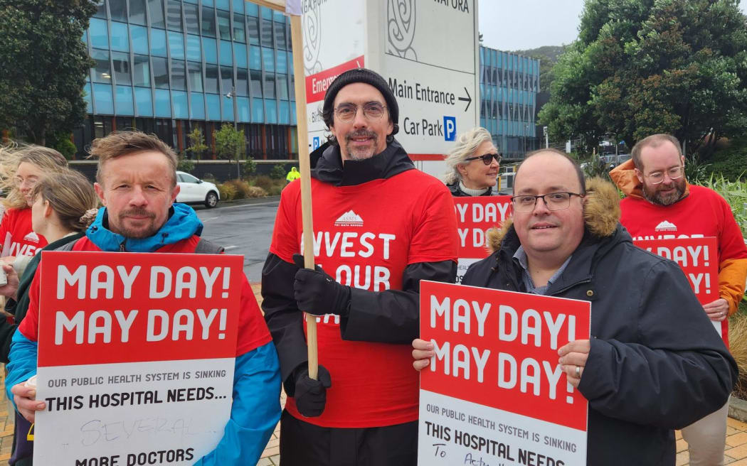The doctor's strike in Wellington.