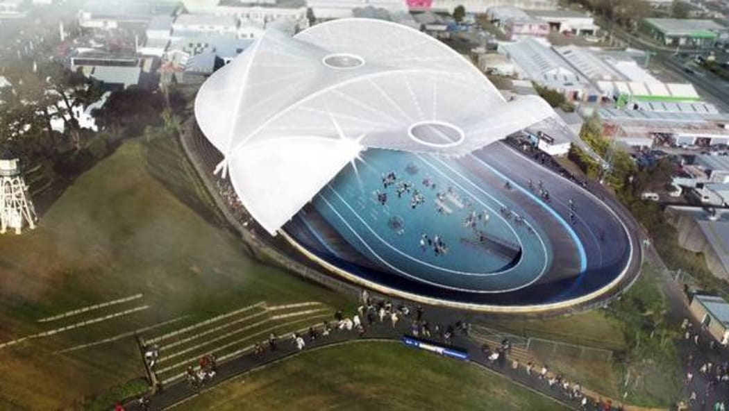 Artist's impression of Whananui Velodrome