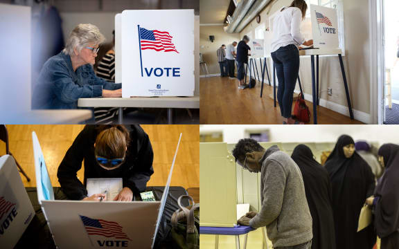 Americans vote in the US midterm elections.