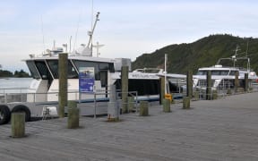Boats belonging to White Island Tours are seen after tours were suspended in Whakatane on December 10, 2019, following the volcanic eruption on White Island the day before.