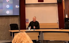 Brendan Kearney speaks at the Marlborough District Council’s Local Water Done Well hearing.