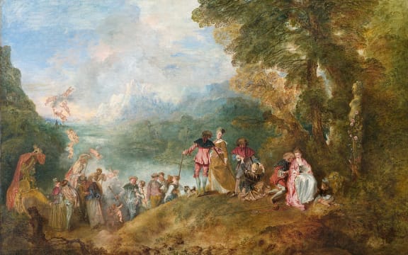 The Embarkation for Cythera by Antoine Watteau 1717