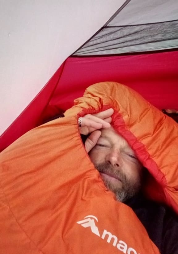 Sub zero sleeping on Tongariro