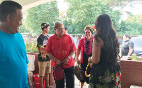 King Kerbet Hebel and Queen Rihna Une Abraham in Saipan.