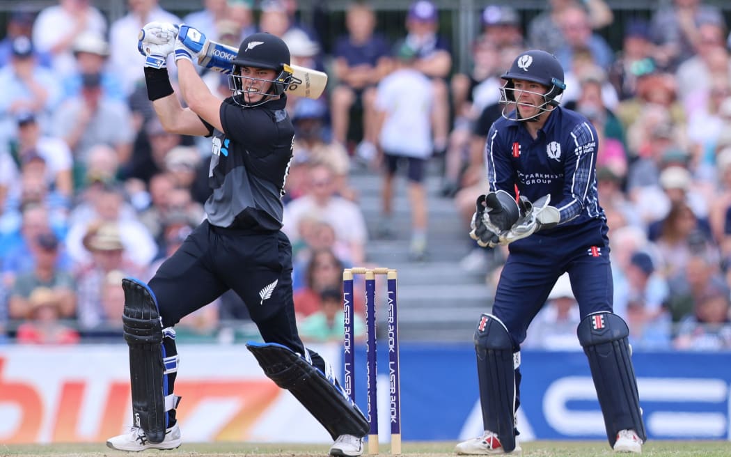 Mark Chapman playing against Scotland 2022.