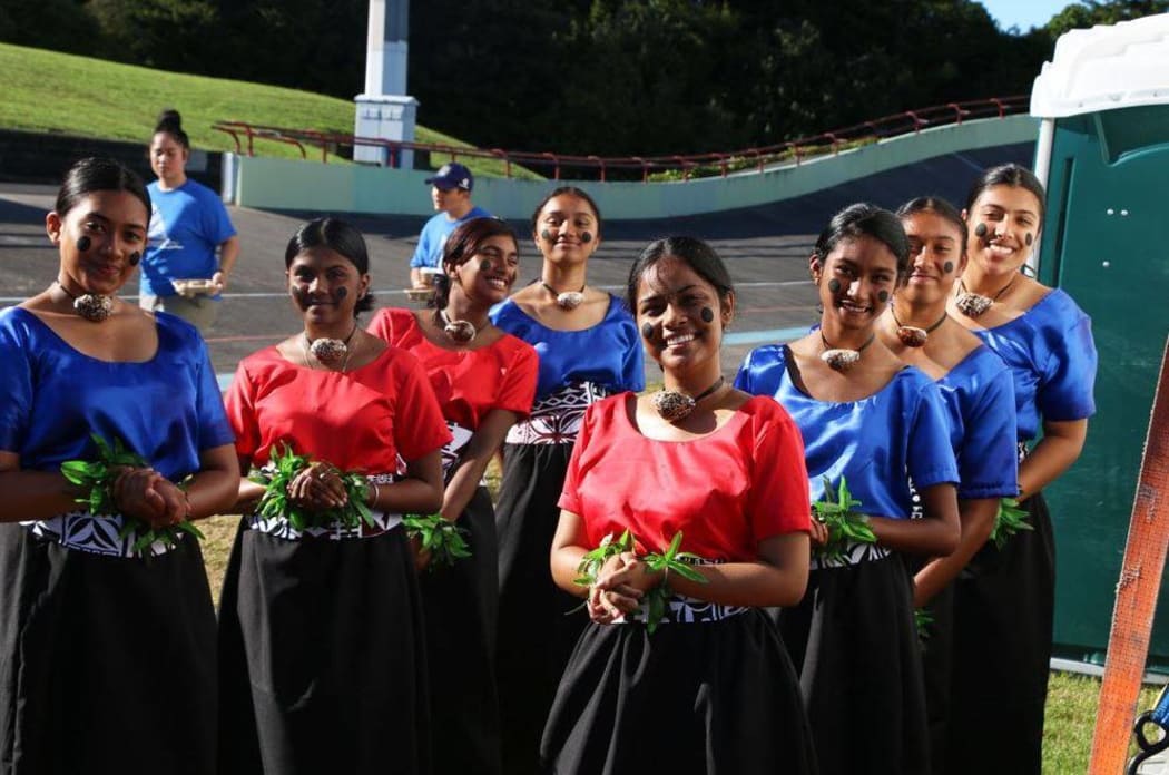 Members of the Alfriston College Fiji group.