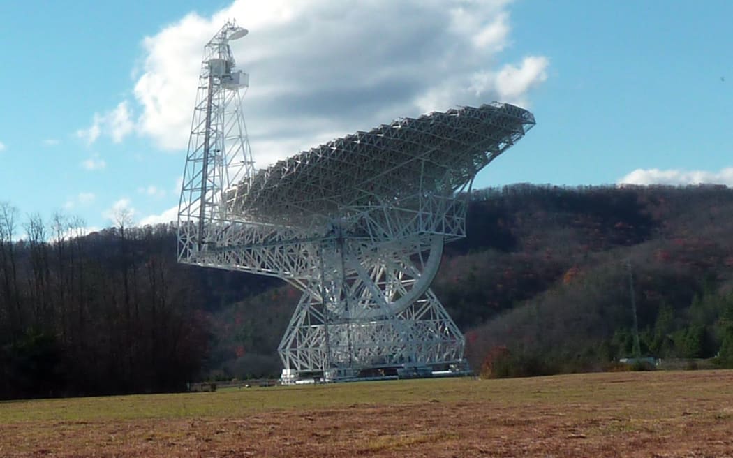 The Green Bank Telescope - operated by the National Radio Astronomy Observatory in West Virginia.