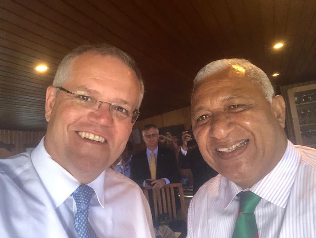 Scott Morrison and Frank Bainimarama
