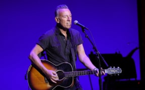 Bruce Springsteen performs onstage during the 15th Annual Stand Up For Heroes benefit at Alice Tully Hall presented by Bob Woodruff Foundation and NY Comedy Festival on November 08, 2021 in New York City.