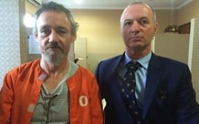 Antony de Malmanche (left) and lawyer Craig Tuck in Bali in December 2014.