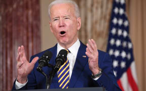 US President Joe Biden speaks about foreign policy at the State Department in Washington, DC, on February 4, 2021.