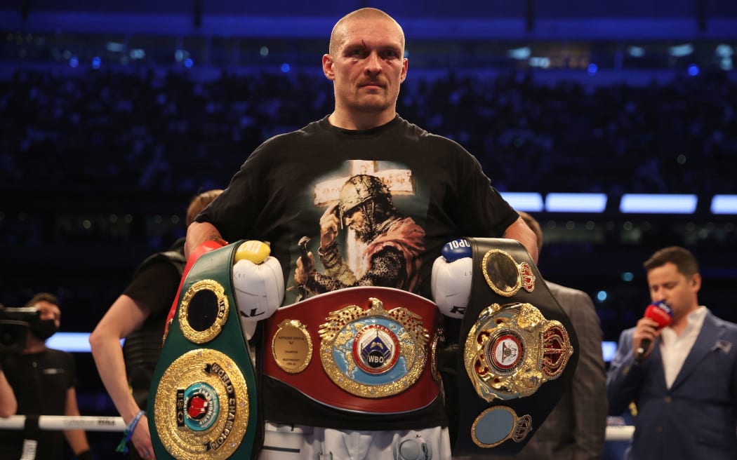Oleksander Usyk, IBF, WBA, WBO and IBO Heavyweight World Champion 2021.