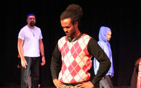 Actor Fathe Tedros Tesfamariam playing Ahmed in In Transit.