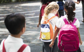 Happy kids at elementary school