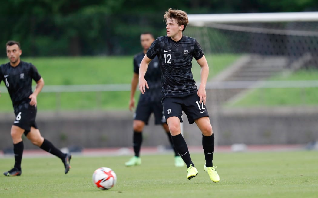 Callum McCowatt during New Zealand v Australia Olympic warm-up Football game at ZA Oripri Stadium, Ichihara, Chiba, Japan on Thursday 15th July 2021.