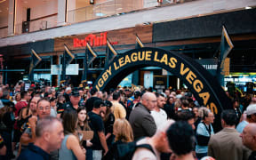 Picture by Alex Whitehead/SWpix.com - 26/02/2025 - Rugby League Las Vegas Media Launch - Las Vegas, Nevada, USA - Fan Hub