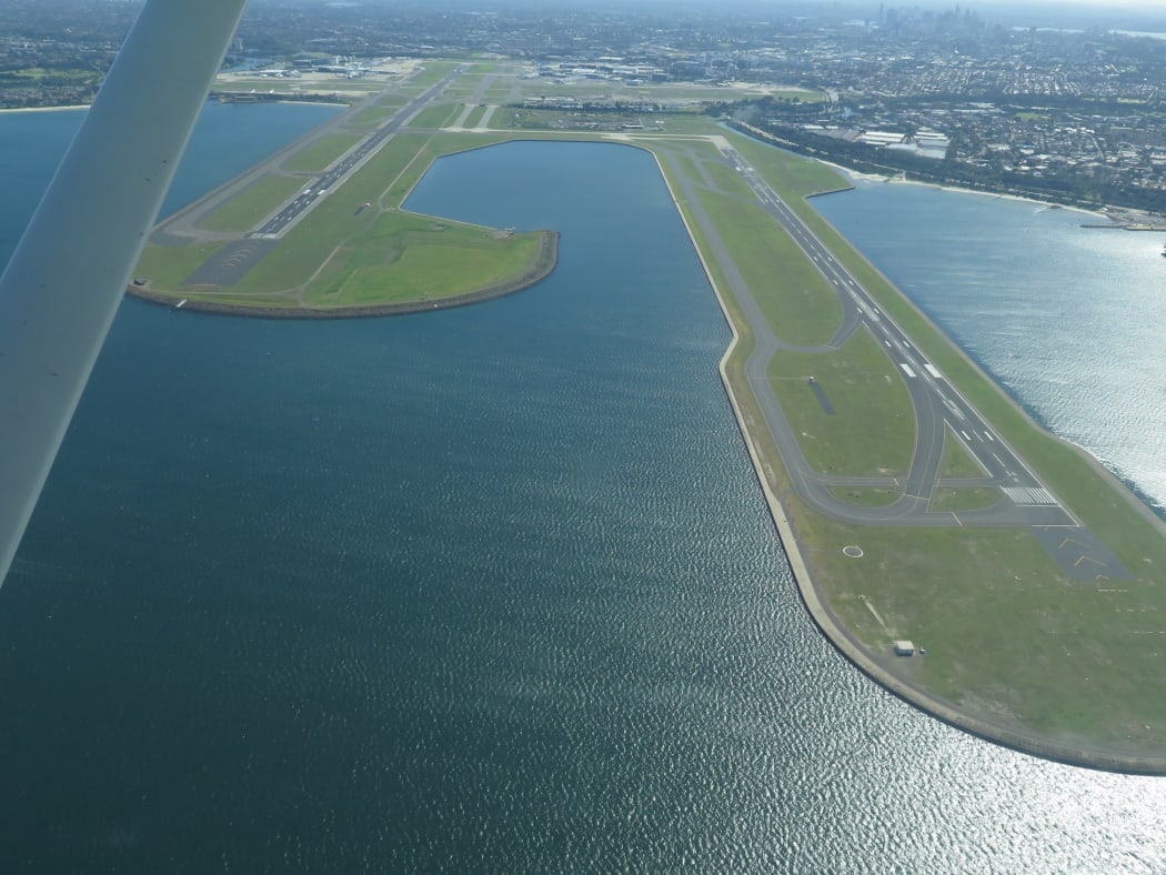 Runways at Sydney Airport, devoid of air traffic