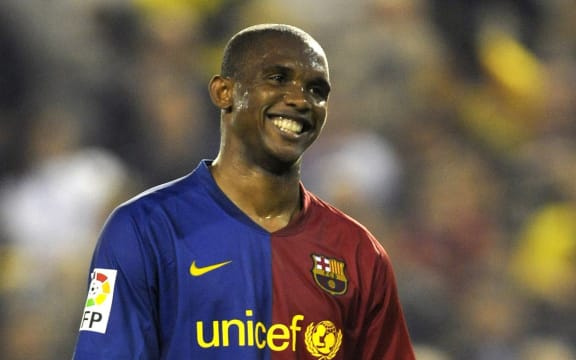 Samuel Eto'o at Barcelona in 2009.