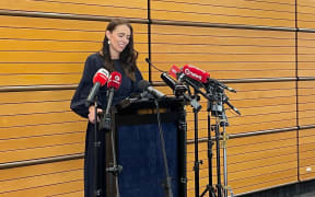 Prime Minister Jacinda Ardern on 19 January 2023 announcing that she will be stepping down as prime minister at Labour's caucus retreat in Napier.