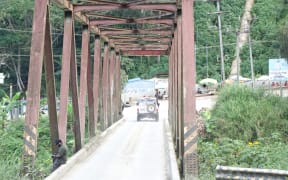 A bridge in Papua New Guinea's Western Highlands province.