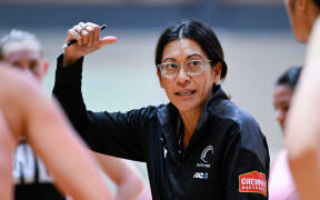 Silver Ferns head coach Noeline Taurua during the Silver Ferns netball trial at AUT Sport and Fitness Centre in Auckland, New Zealand on Tuesday December 12, 2023. Photo credit: Andrew Cornaga / www.photosport.nz