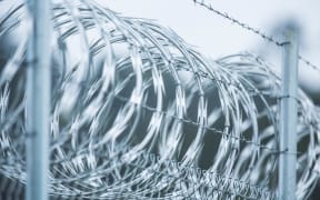Barbed wire at a prison