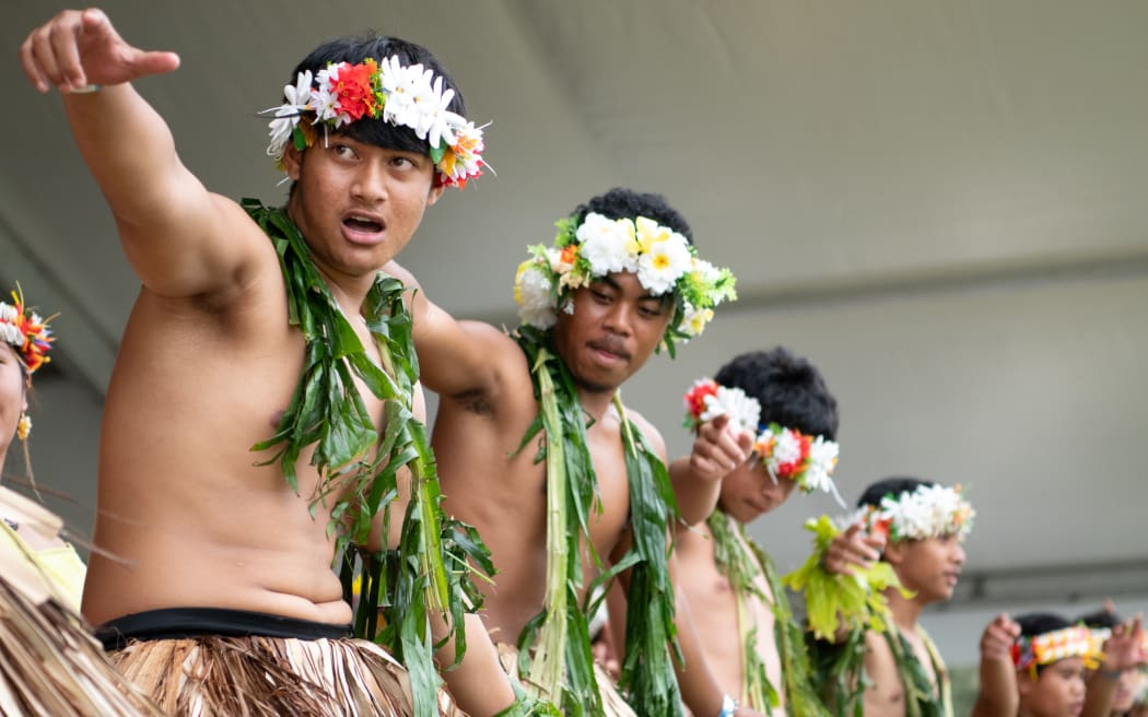 Massey High School's Tuvalu group