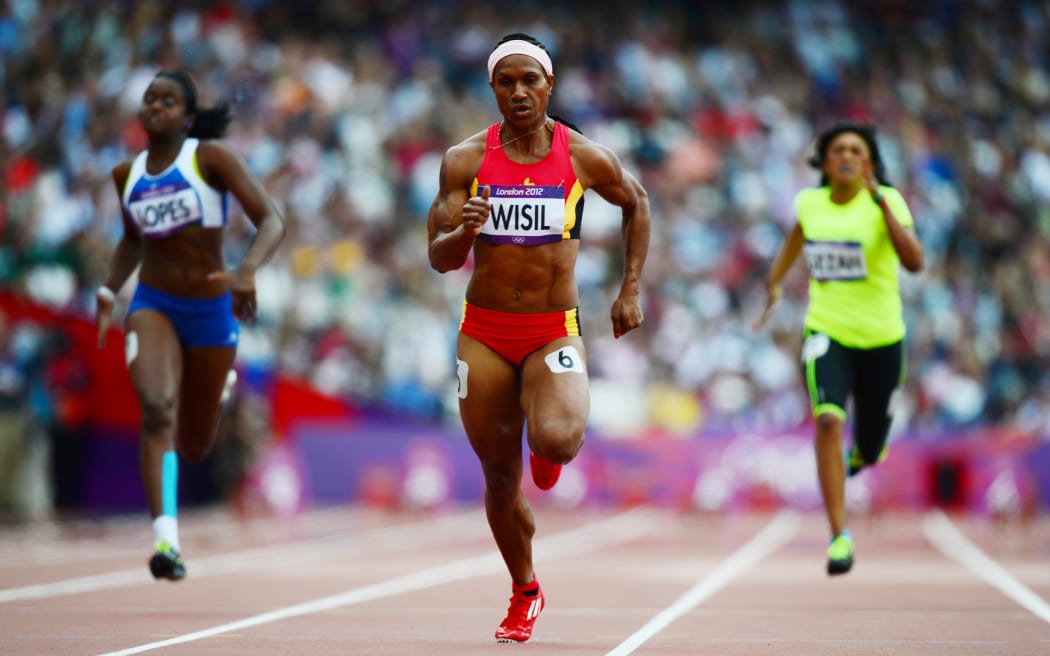 Toea Wisil in action at the 2012 London Olympics.