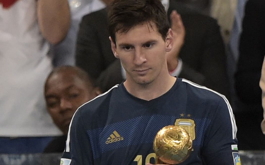 The Argentine great, Diego Maradona, doesn't think Lionel Messi (pictured) deserved to win the World Cup "Golden Ball".