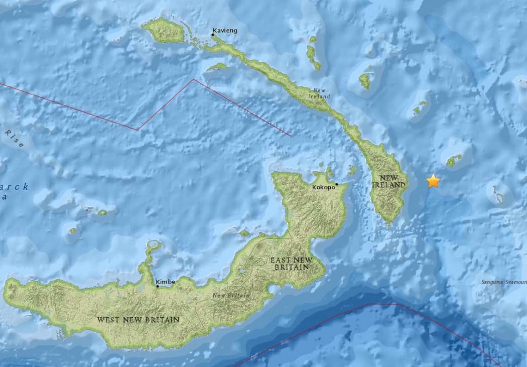 A magnitude 7.1 earthquake struck 130 km to the east of Rabaul at a depth of 10 km around 3:40am local time, 9 March.