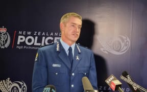 Police Commissioner Andrew Coster at a media briefing about the protest at Parliament on 15 February 2022.