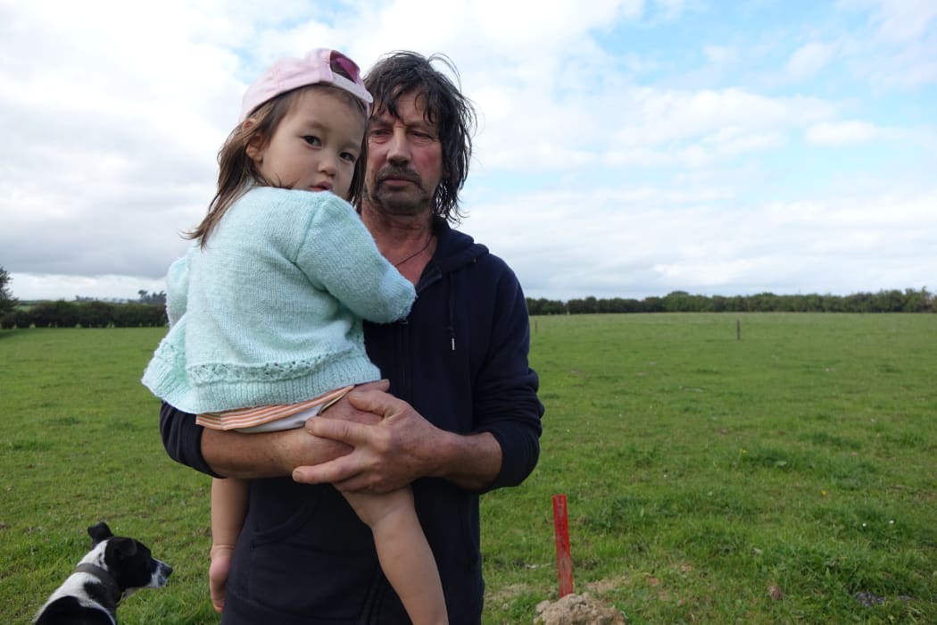 Nigel Douds with his son Kohya, 2.