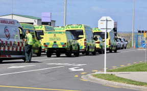Emergency services at Auckland International Airport.