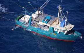 The trawler 'Dianne' which capsized off Australia's east coast on Monday.