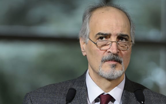 Syrian ambassador to the United Nations and head of the government delegation, Bashar Ja'afari.