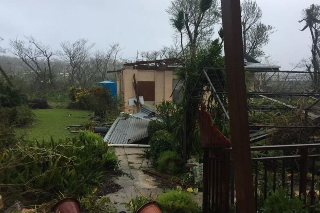 Damage on Saipan after Typhoon Yutu.