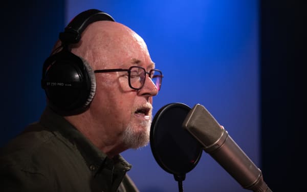 Dave Dobbyn in the RNZ studio: "You're opening yourself up to let the music happen so that you disappear."