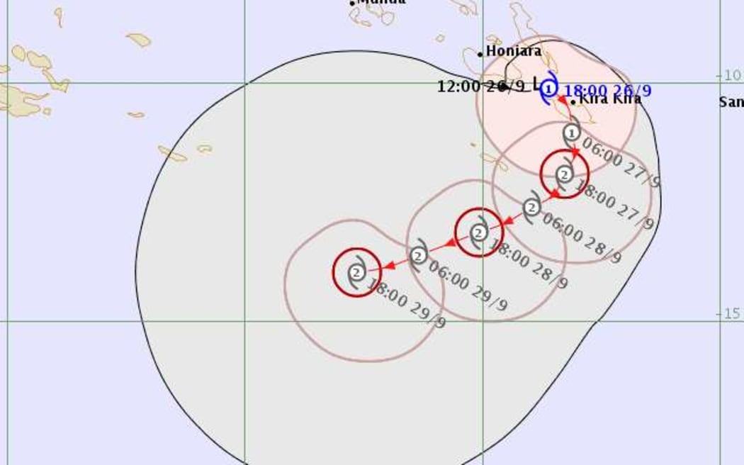 Cyclone Liua was forecast to pass close to Solomon Islands before veering out to sea as it intensified. While weak, it is well before the usual cyclone season.