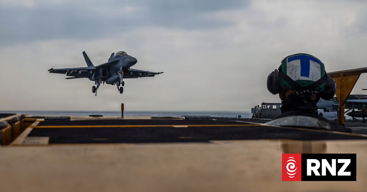 As Trump threatens Iran, a US naval strike group arrives in the Middle East