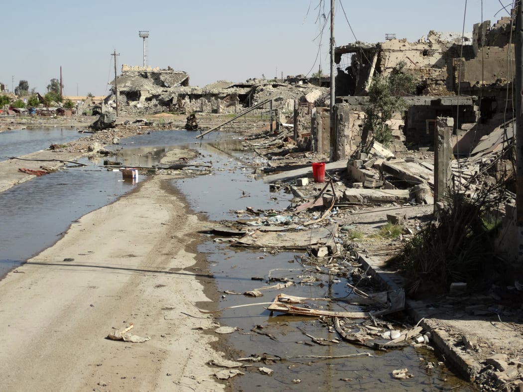 Fighting devastated parts of the city of city of Ramadi, west of the capital Baghdad.