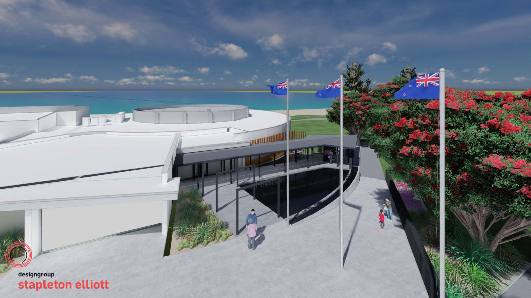 The new design for Napier's War Memorial Centre