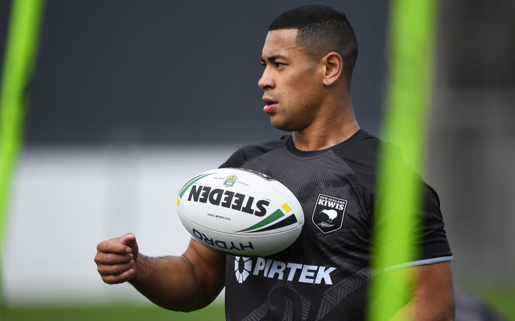 Jamayne Isaako.
Kiwis Rugby League training at Mt Smart Stadium ahead of the upcoming test match against the Australian Kangaroos this weekend. Auckland, New Zealand. Monday 8 October 2018.