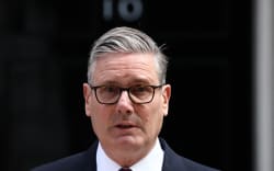 Britain’s Prime Minister Keir Starmer makes a statement on his future outside 10 Downing Street on the morning of June 22, 2026, in London. Embattled British Prime Minister Keir Starmer will set out plans to step down, Monday, UK media has reported, the same day his likely successor is expected to be sworn in as a member of parliament. (Photo by HENRY NICHOLLS / AFP)