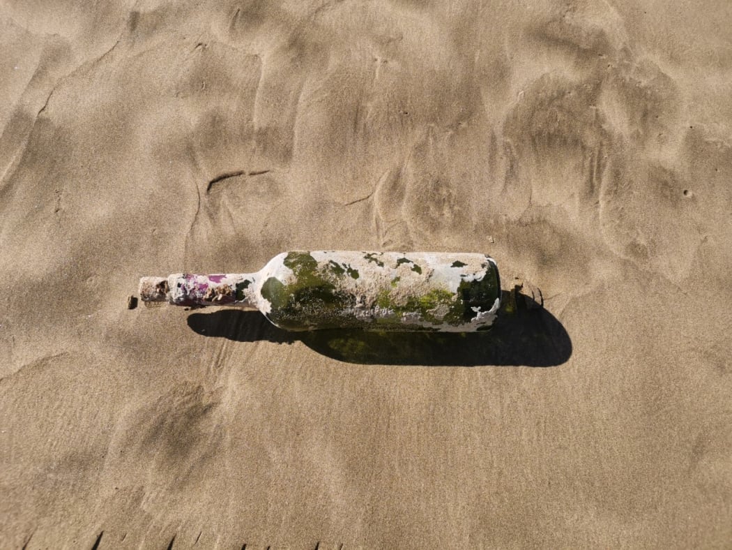 Ken Fergusson found the bottle at Ninety Mile Beach.