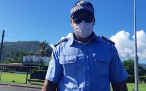 A Samoa police officer pulled over RNZ journalist Alex Perrottet during the measles lockdown and gave him the 'all clear'.