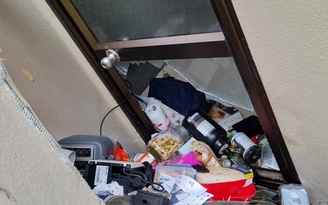 Damaged goods at a property in Muriwai